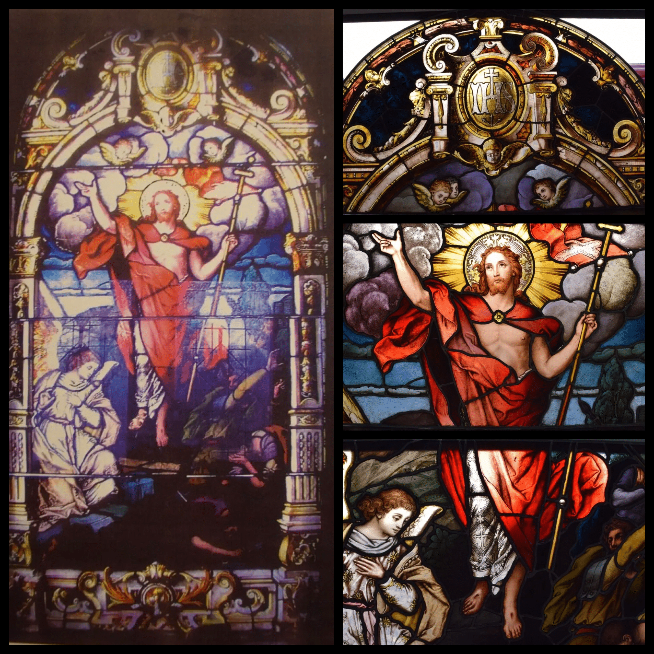 Vintage German Stained Glass Church Window + by Franz Mayer & Co. (#1 of 5)