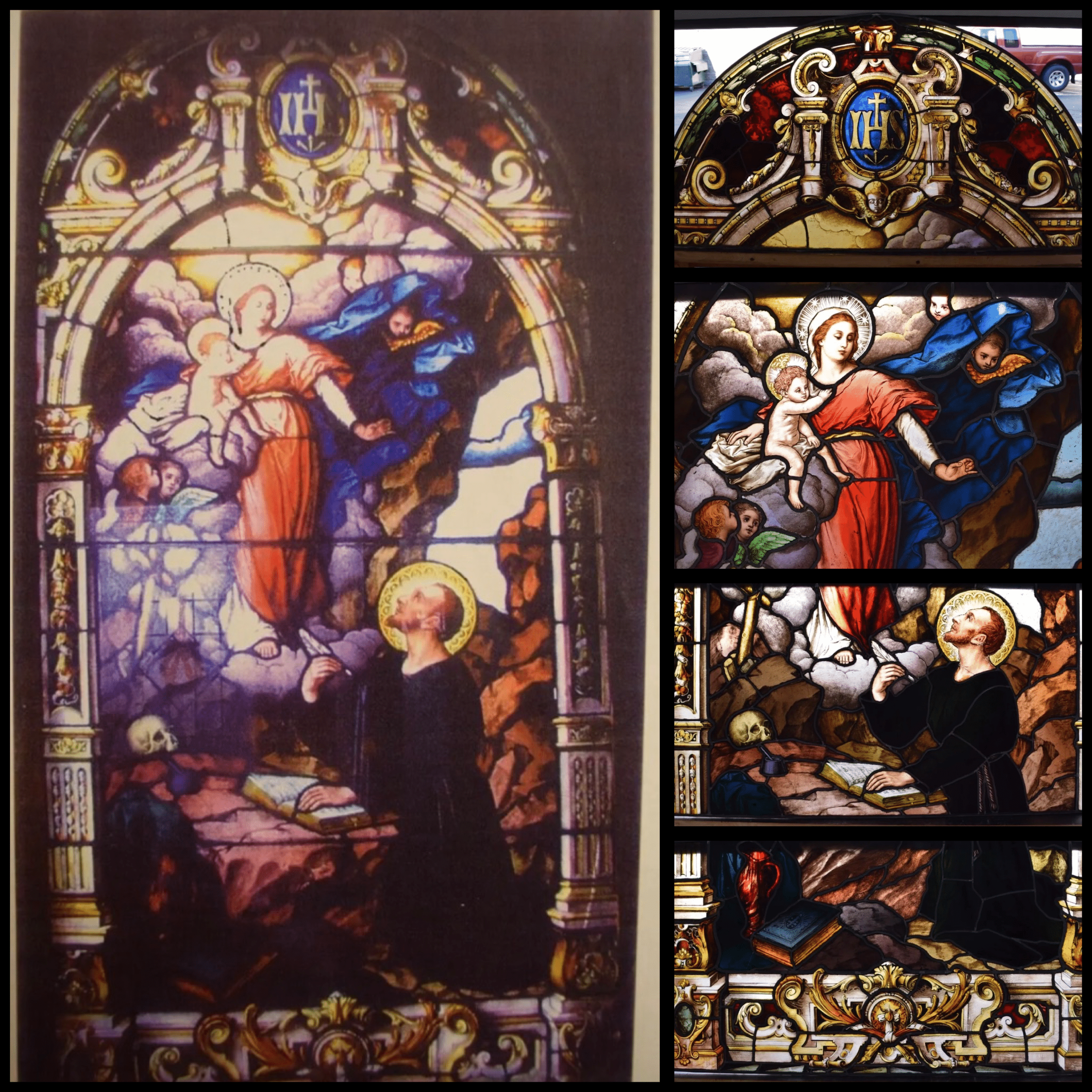 Vintage German Stained Glass Church Window + by Franz Mayer & Co. (#2 of 5)