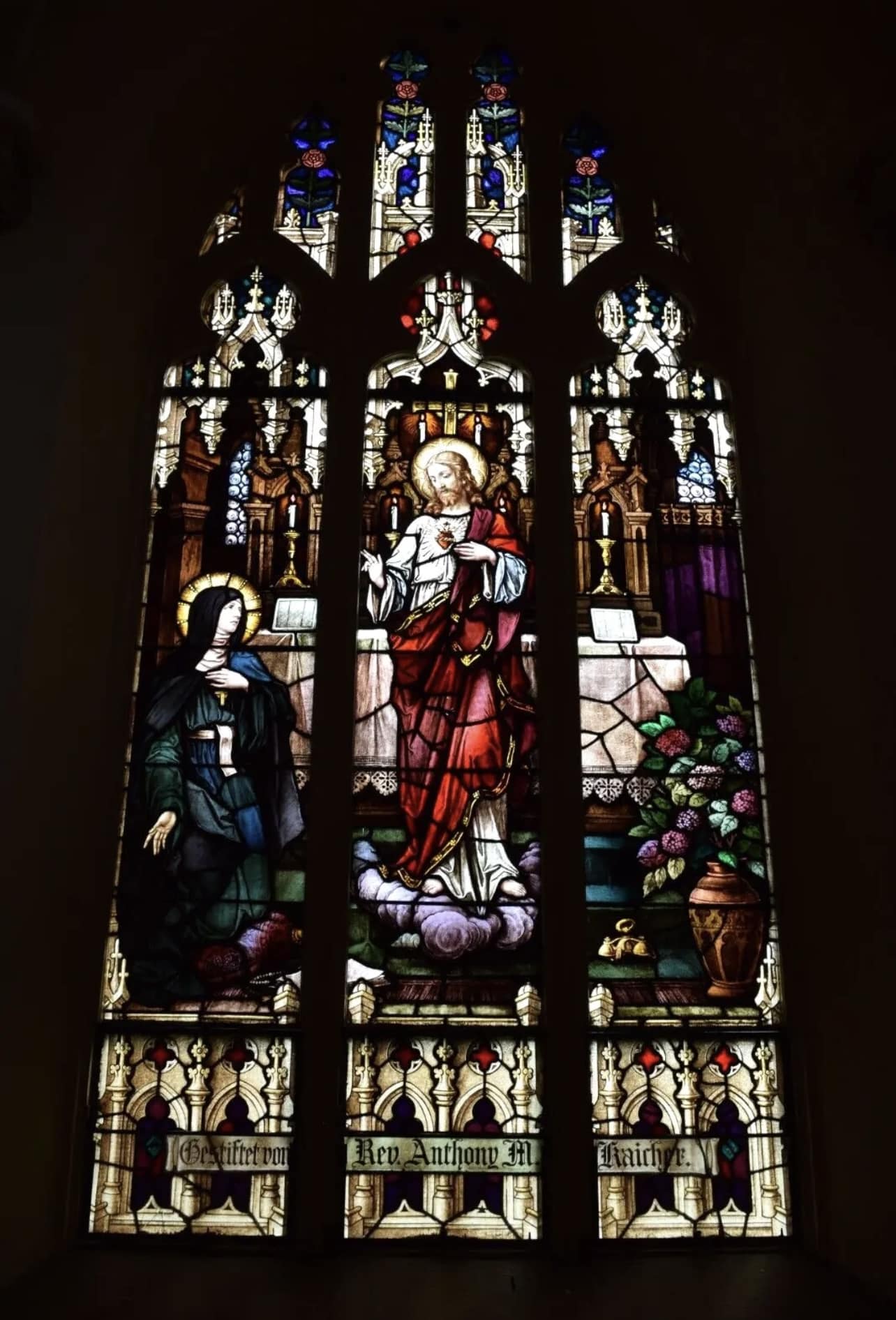 Cathedral Crafts C2 - church stained glass windows for sale - stained glass windows for a church - Cathedral Crafts - religious art for sale - vintage stained glass windows for sale - antique church windows for sale