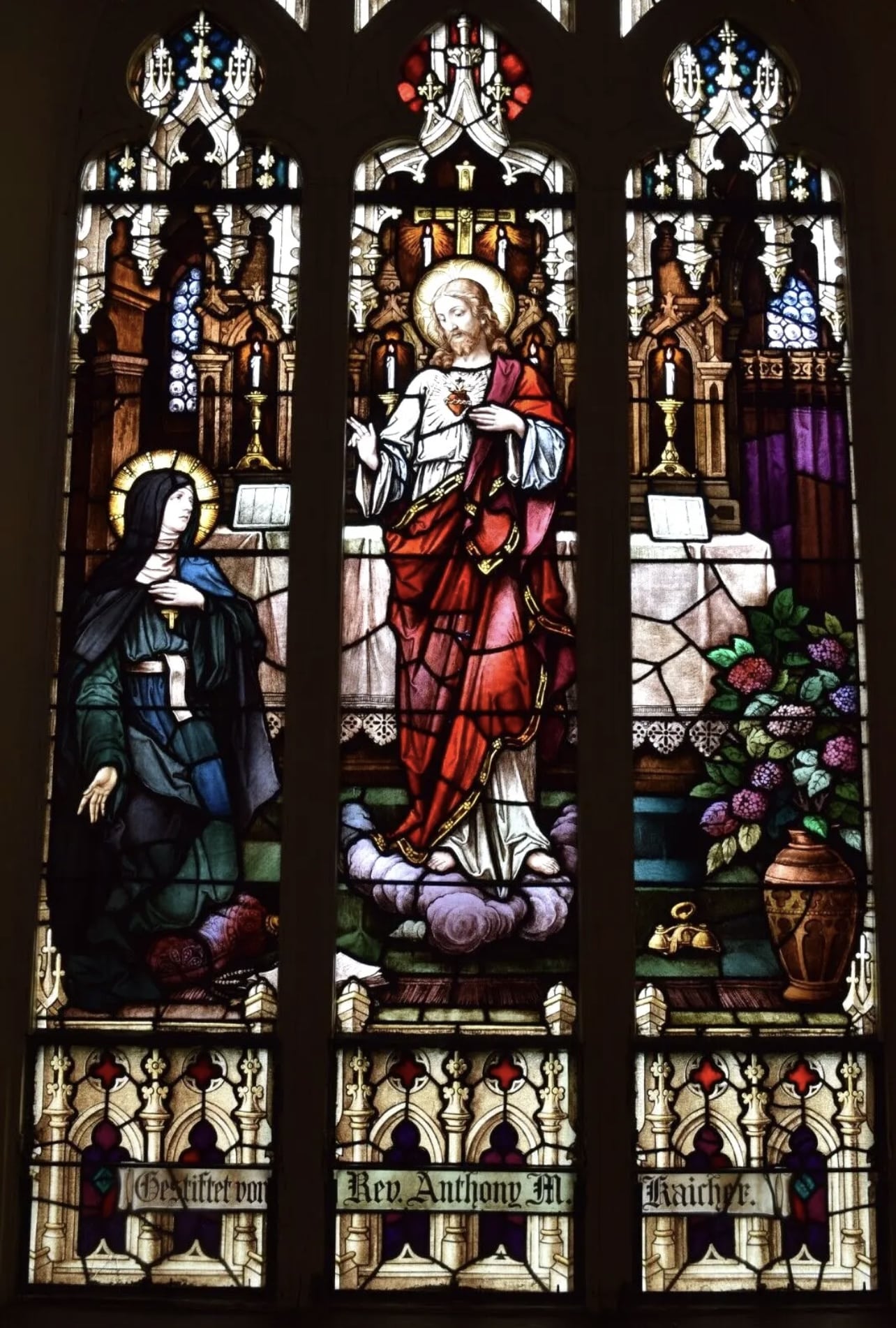 Cathedral Crafts C2.1 - church stained glass windows for sale - stained glass windows for a church - Cathedral Crafts - religious art for sale - vintage stained glass windows for sale - antique church windows for sale