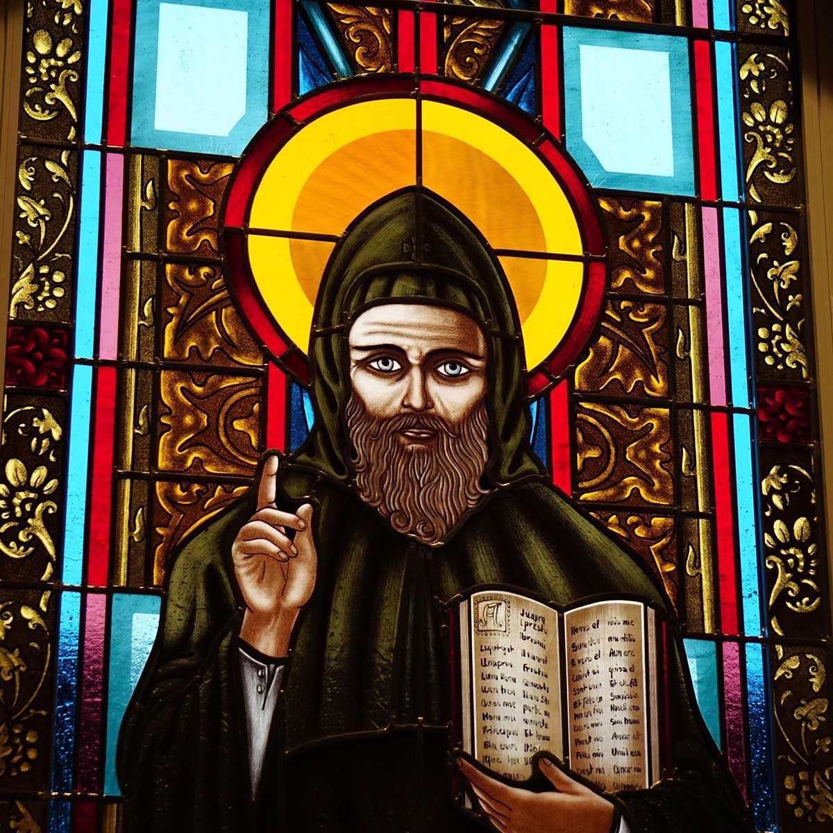 St-Benedicts-Catholic-Church-Decorah-IA-Finished-New-St-Benedict-Stained-Glass-Window-11