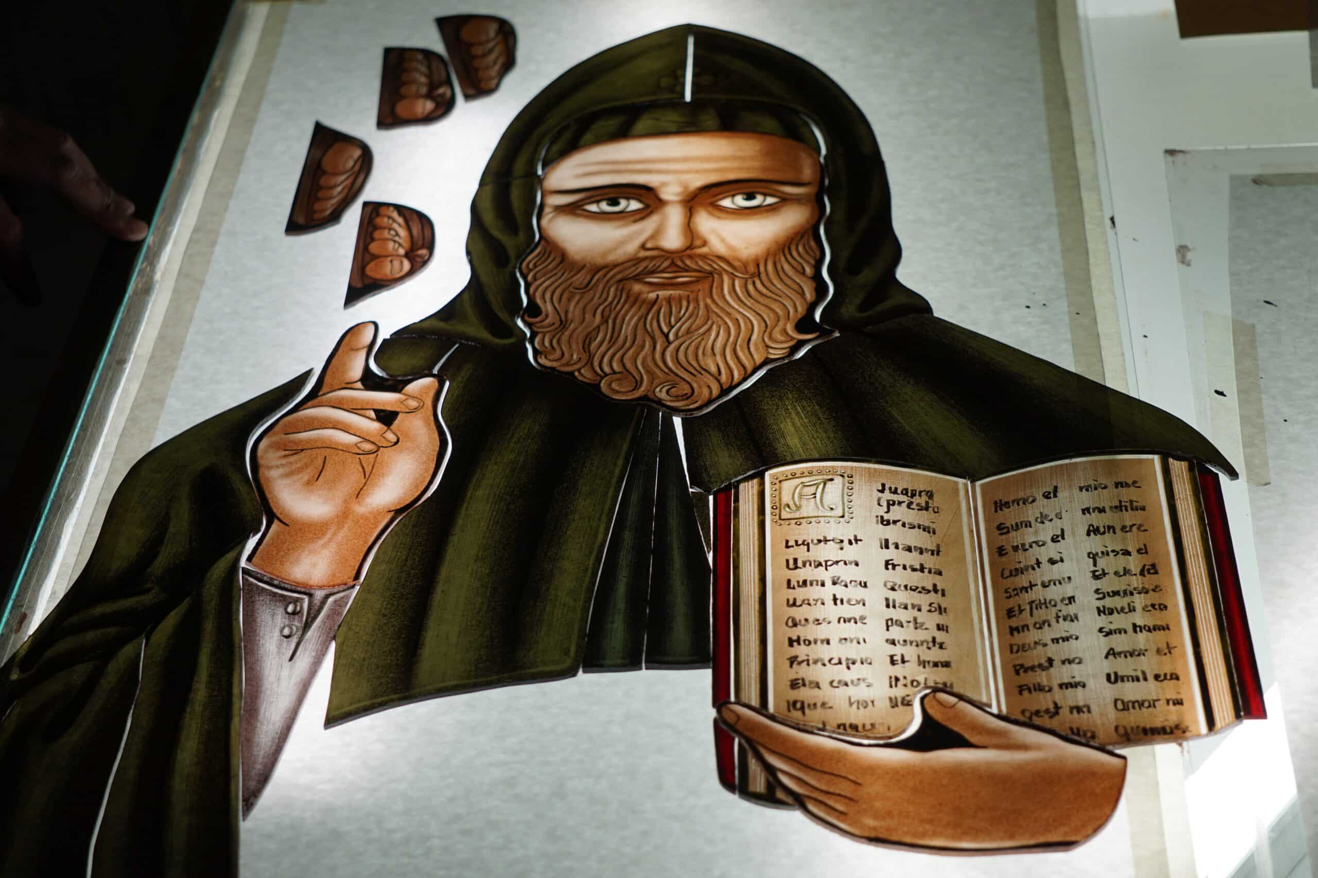 St Benedicts Catholic Church – Decorah IA Painting of St Benedict 4