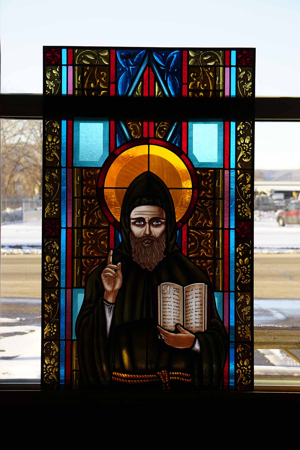 St-Benedict's-Catholic-Church---Decorah,-IA-(new-stained-glass-window-in-natual-light-for-first-time)